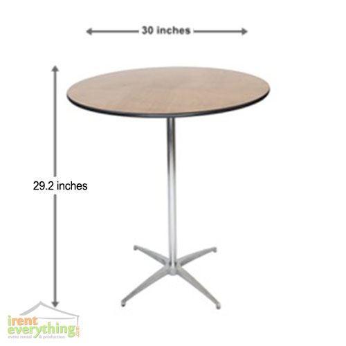 30" Round Low Top Table