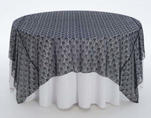 Black Garden Lace Overlay