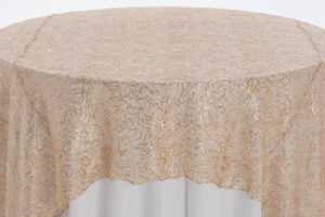 Champagne Squiggle Textured Sheer - Image 2