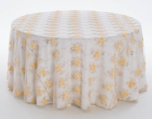 Champagne Vintage Veil Textured Sheer