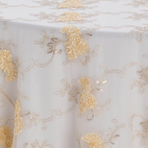 Champagne Vintage Veil Textured Sheer - Image 3