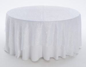 Diamond White Ribbon Scroll Overlay