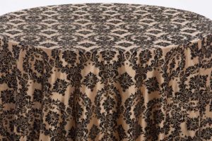 Gold Flocked Damask - Image 2