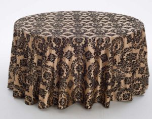Gold Flocked Damask