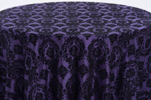 Grape Flocked Damask - Image 2