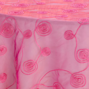 Hot Pink Spiral Sheer Overlay - Image 3
