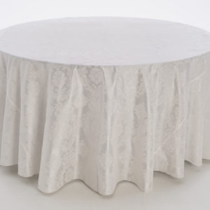 Ivory Flocked Damask