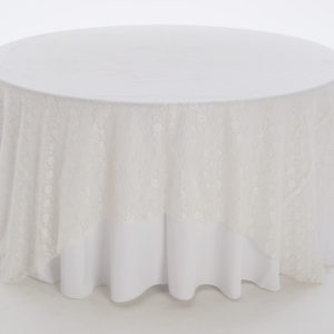 Ivory Garden Lace Overlay