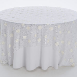 Ivory Gardenia Textured Sheer