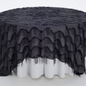 Licorice Gatsby Textured Sheer Overlay