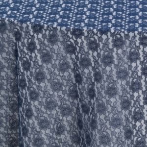 Navy Garden Lace Overlay - Image 3