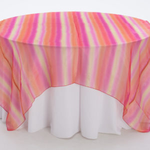 Pink Orange Horizon Sheer Overlay