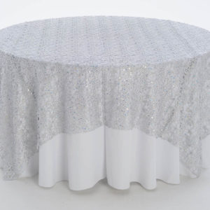 Platinum Chain Link Textured Sheer Overlay