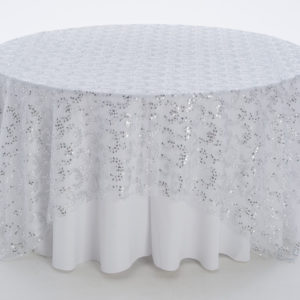 Platinum Ivy Textured Sheer Overlay
