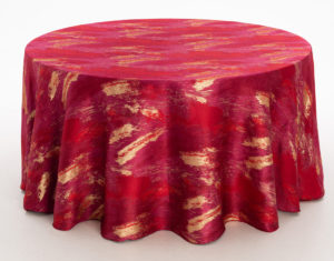 Watercolor Red Gold Metallic