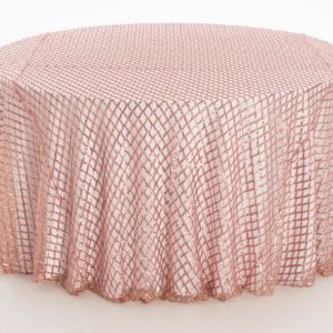 Rose Diamond Textured Sheer