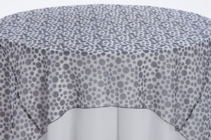 White with Black Polka Dots Sheer Overlay - Image 2