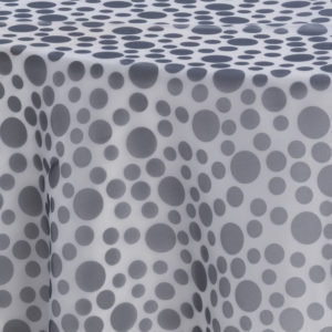 White with Black Polka Dots Sheer Overlay - Image 3