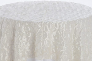 Irish Cream Buttons Taffeta Overlay - Image 2