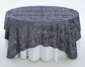 Pewter Wave Taffeta Overlay