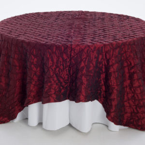 Sangria Buttons Taffeta Overlay
