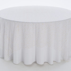 White Gold Stars Sheer