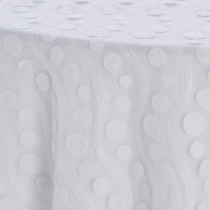 White Mesh Dot Textured Sheer Overlay - Image 3