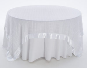 White Window Pane Sheer Overlay