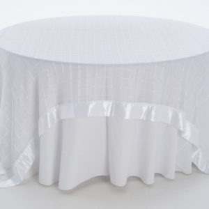 White Window Pane Sheer Overlay