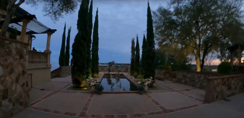 an outdoor terrace at Bella Collina Clubhouse