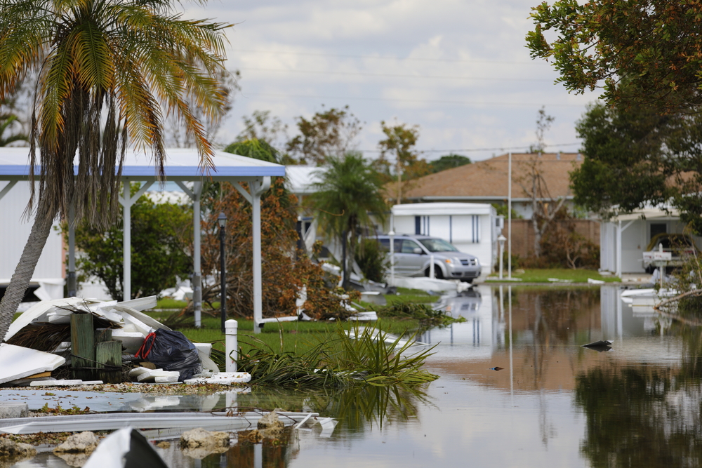 the damage caused by hurricane Irma in Naples, Florida