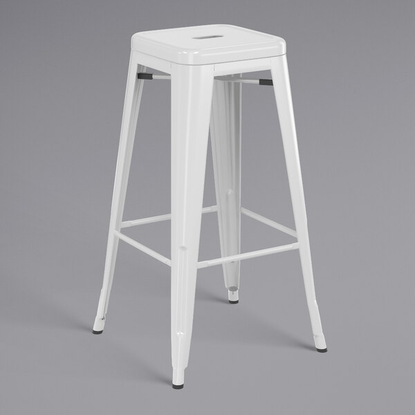 White Lancaster Barstool